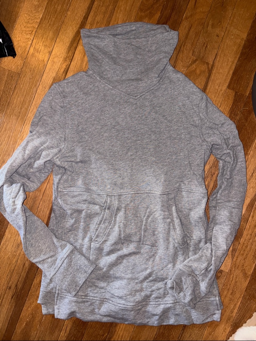 lululemon athletica Light Gray Cowl Neck Pullover